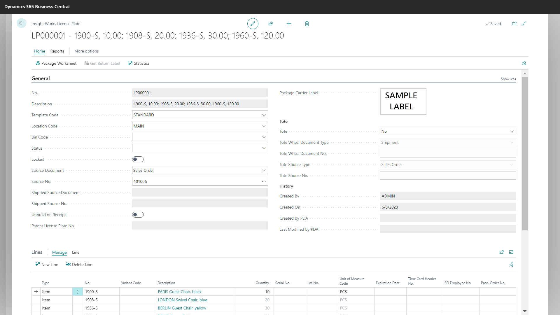 screenshot of License Plating
